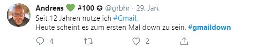 error 404 als Thema auf Twitter