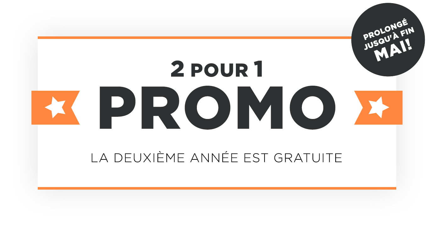 Promotion des ventes 2 pour 1