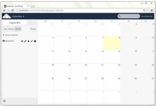 ownCloud: Kalender