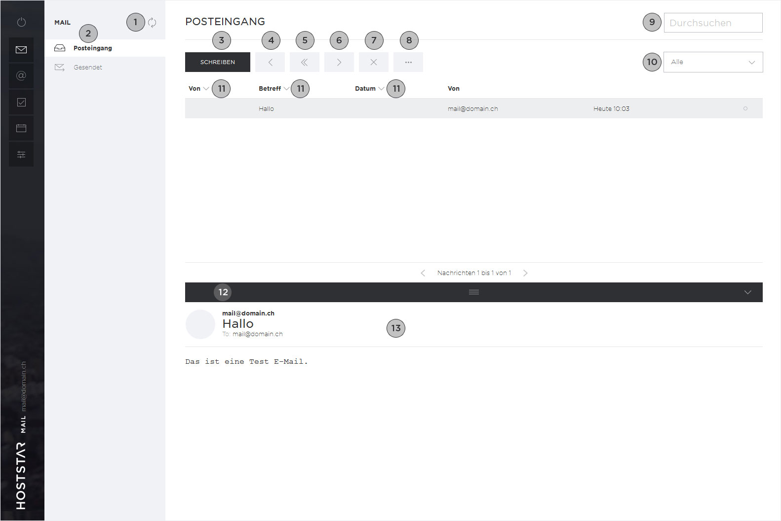 Support: Mail - Email configuration - Using Webmail | ✩ Hoststar