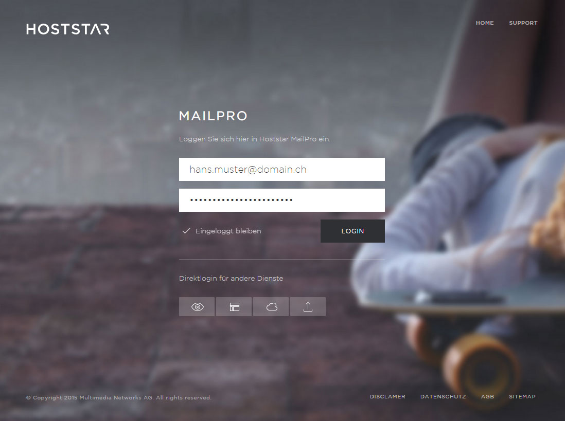 Support: MailPro - Use - Use MailPro Webmail | ✩ Hoststar