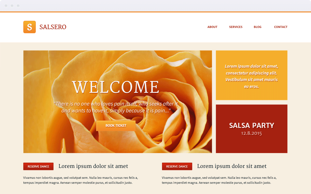 Screenshot Design Salsero Screenshot Design Salsero