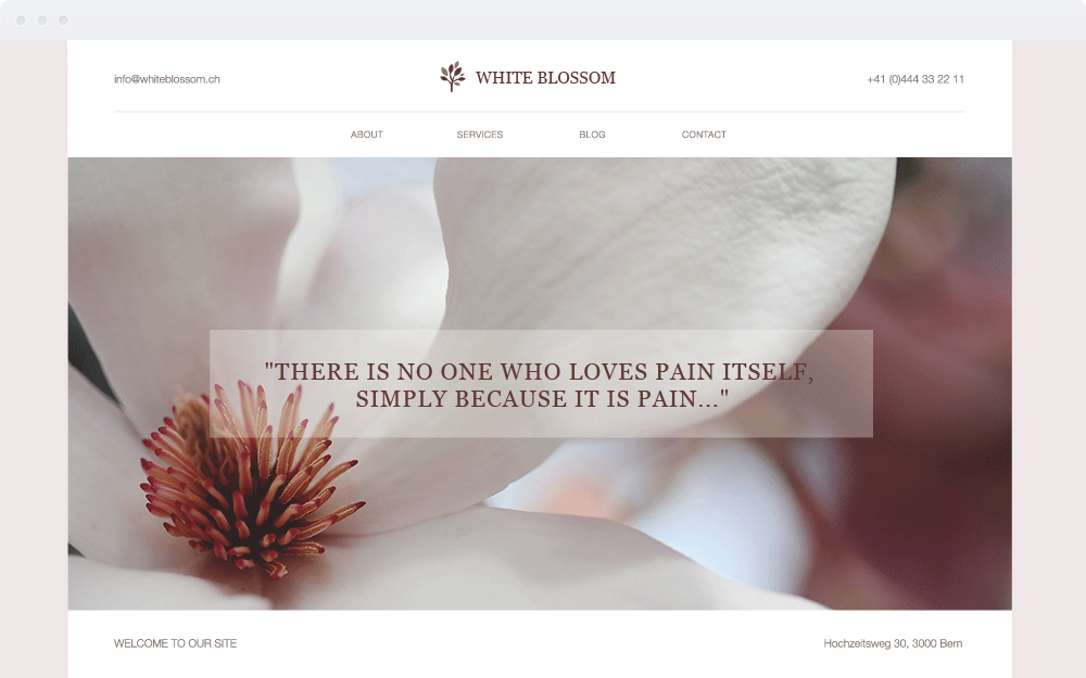 Screenshot Design White Blossom Screenshot Design White Blossom
