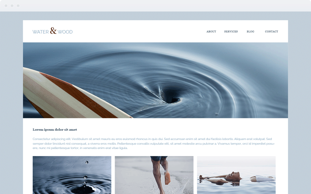 Screenshot Design Water & Wood Screenshot Design Water & Wood