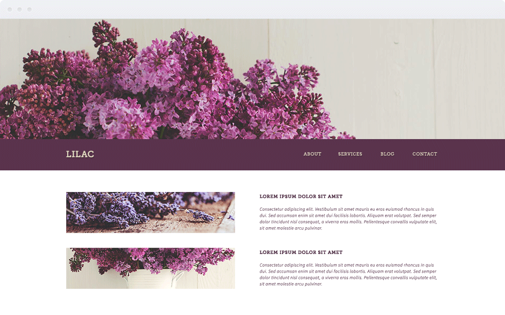 Screenshot Design Lilac Screenshot Design Lilac